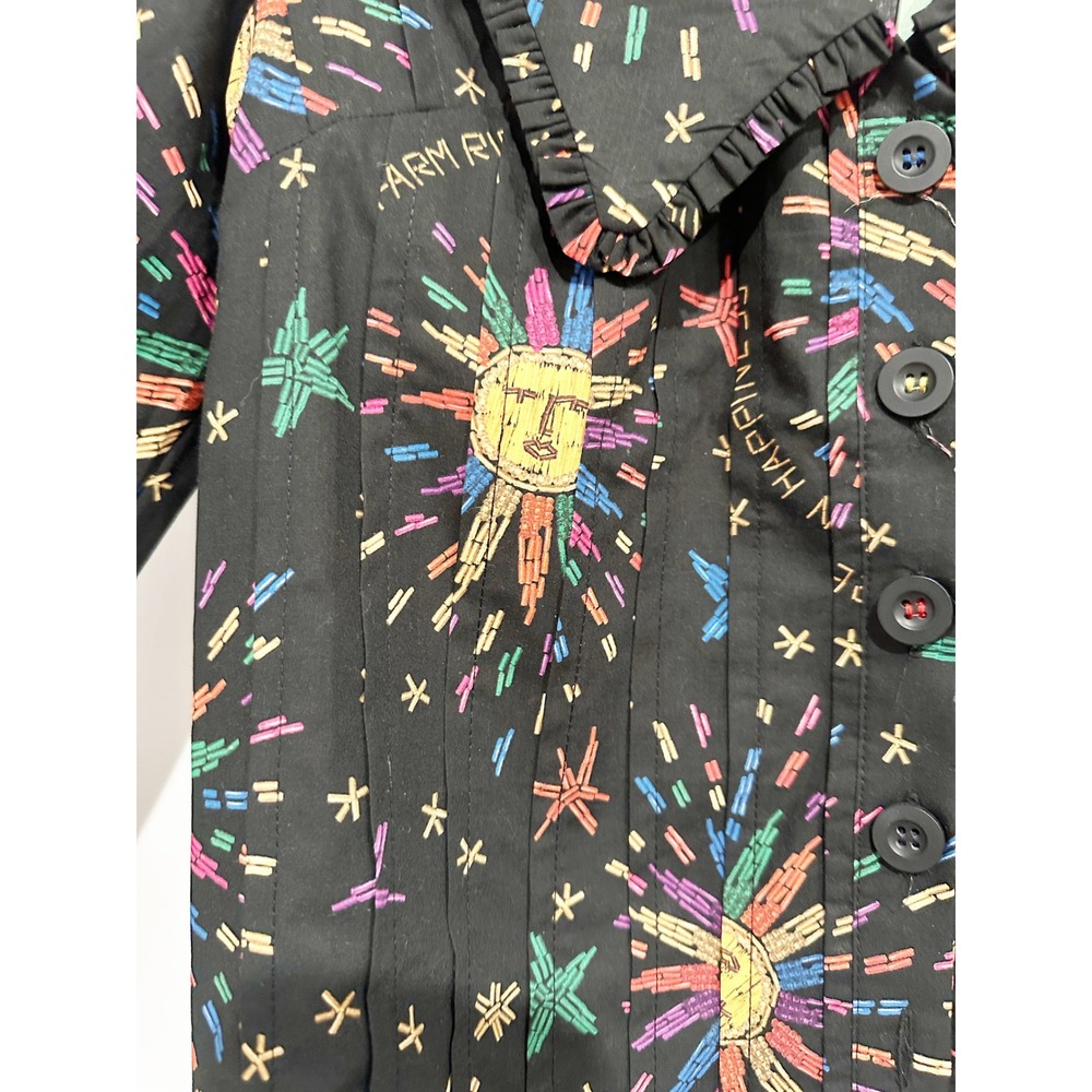 NWT Farm Rio Rainbow Suns Blouse Size Small - Picture 9 of 15